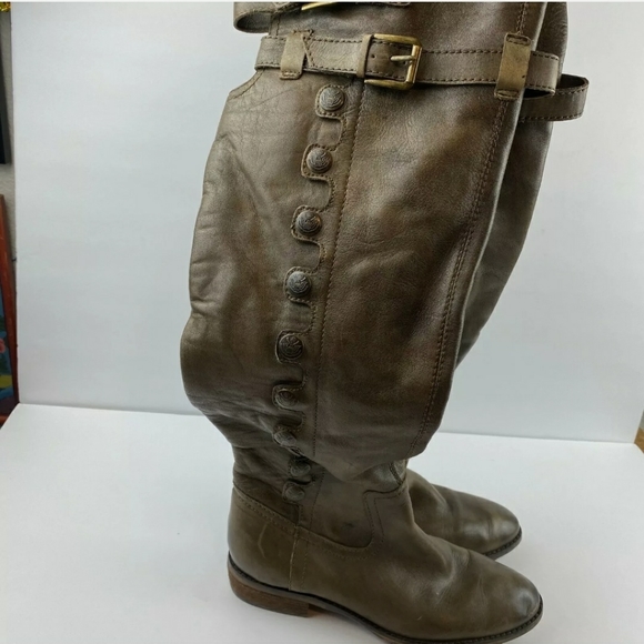 Sam Edelman Pierce olive green knee high boots. Leather - Picture 2 of 9